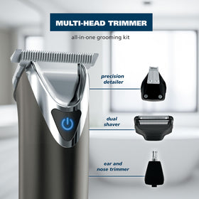 Wahl precision T-blade closeup highlighting sharp self-sharpening edges for clean lines