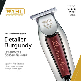 Wahl Professional closeup of adjustable T‑blade highlighting precision cutting