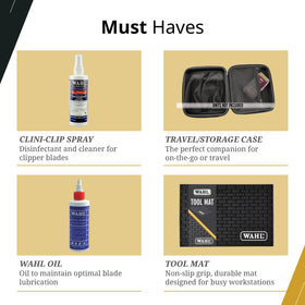 Wahl Professional blade edge profile highlighting durable construction and sharpness benefit