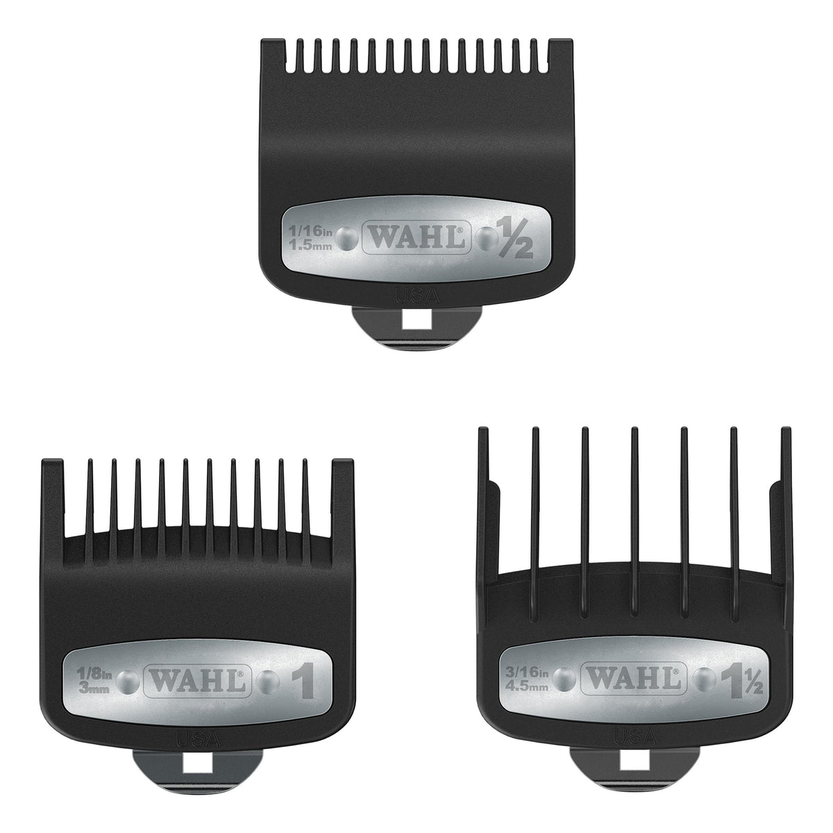 Wahl Professional front packaging showing three combs and brand clarity