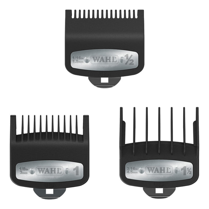 Wahl Professional front packaging showing three combs and brand clarity