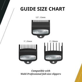 Wahl Professional combs on hand for size comparison and scale
