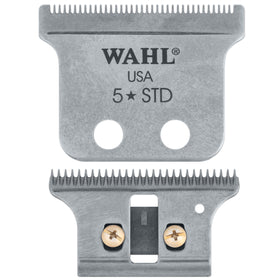 Wahl Professional front view of T-shaped replacement blade showing fit and finish benefit