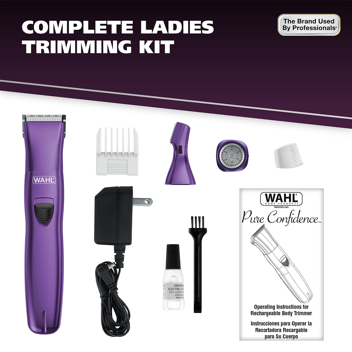 Wahl with travel pouch in suitcase for grooming on the go