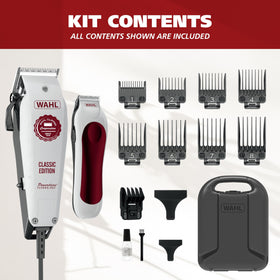 Wahl clipper scale comparison with hand to show size and comfortable handling