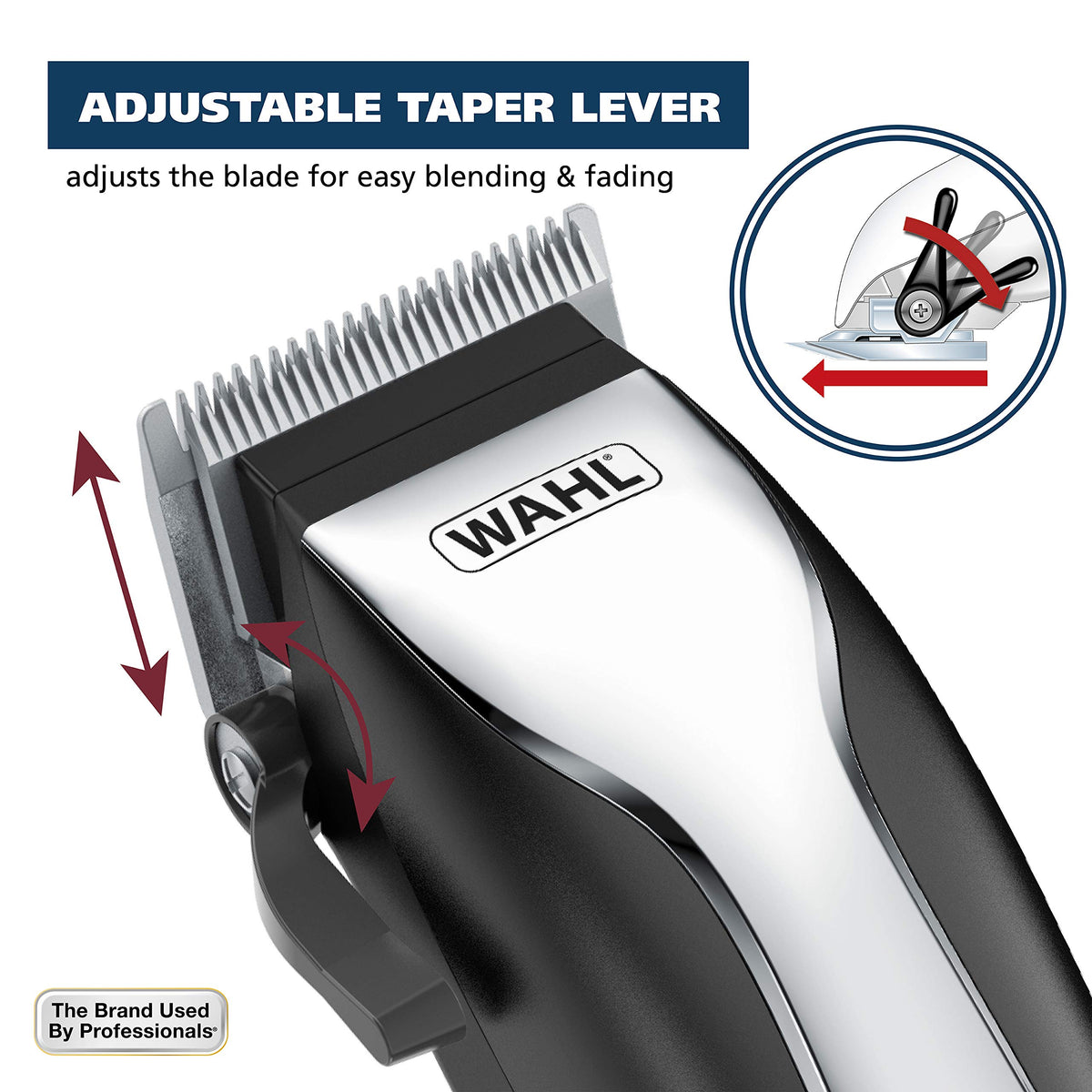 Wahl clipper size shown in hand for scale and comfortable ergonomic handling