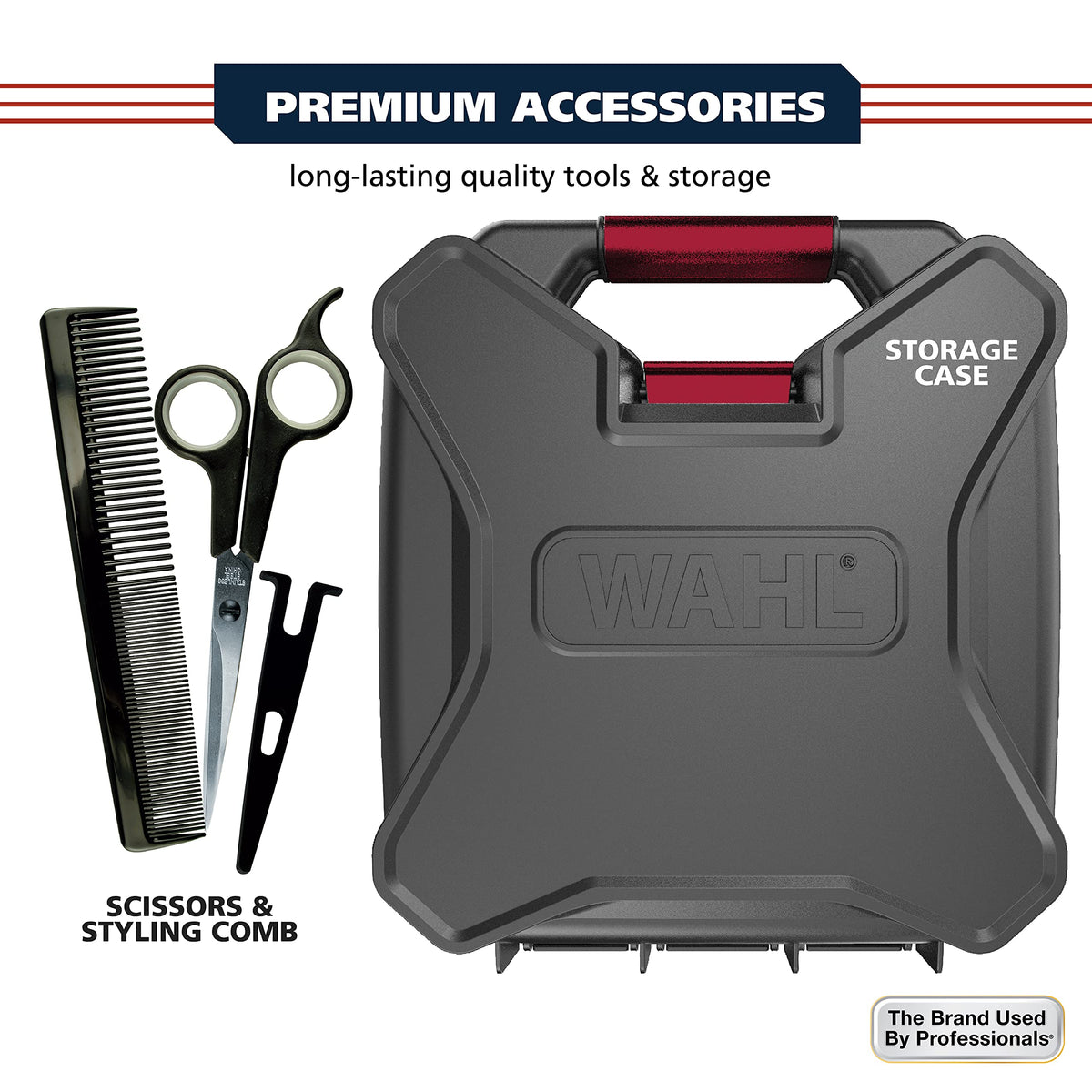 Wahl guard size comparison showing labeled guards for accurate lengths