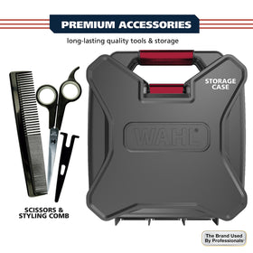 Wahl guard size comparison showing labeled guards for accurate lengths