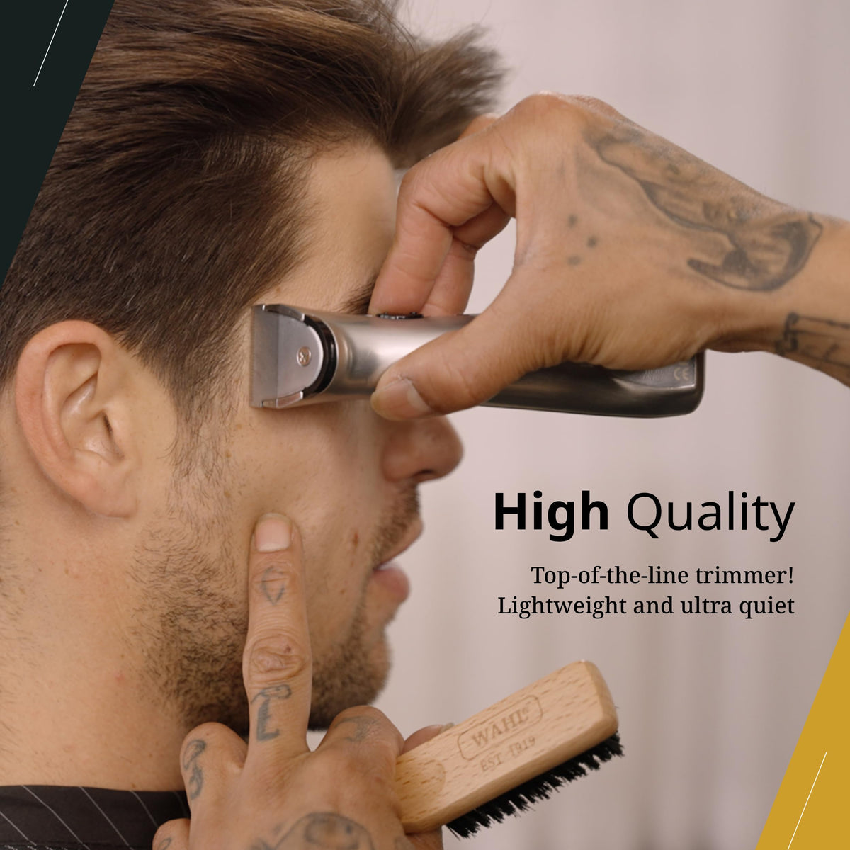 Wahl Professional Sterling MAG with guide combs oil brush and blade guard showing included accessories