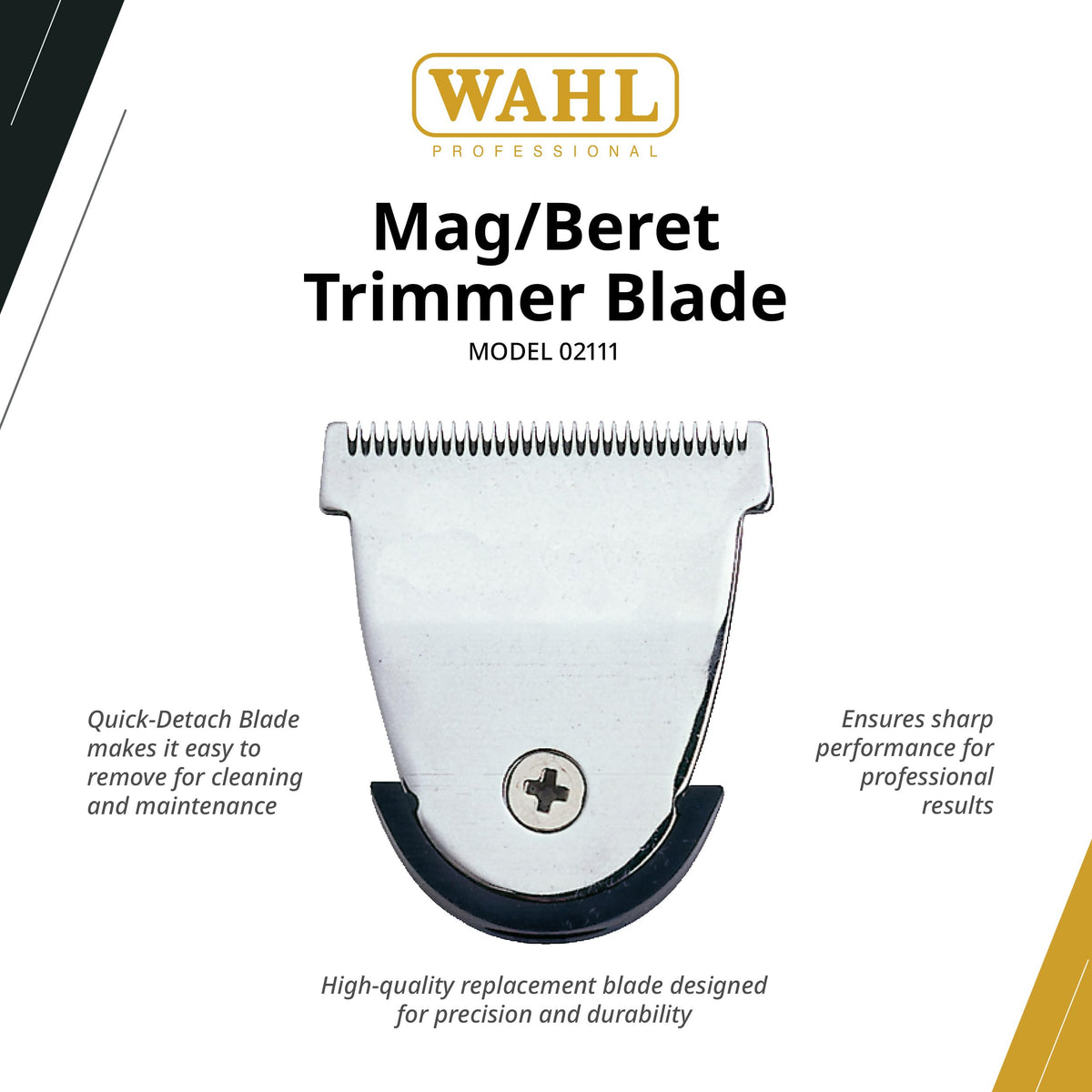 Wahl Professional close-up of cutting teeth highlighting sharp edge for smoother trims benefit