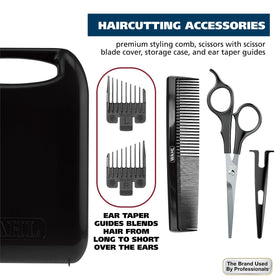 Wahl scissors and comb detail supporting precise trimming and finishing work