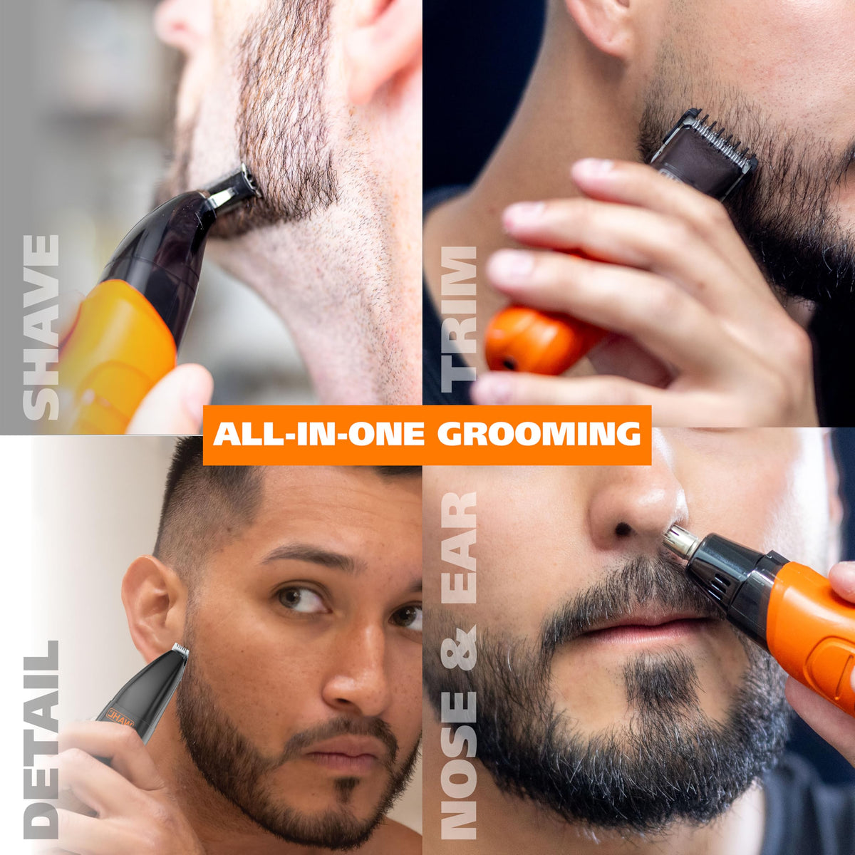 Wahl TrimNinja interchangeable heads displayed for versatile grooming benefit