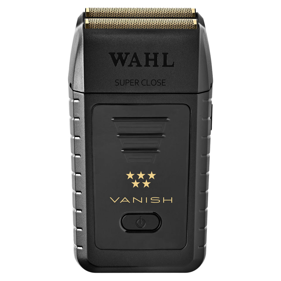 Wahl Vanish front view showing sleek housing and foil for precise finishes