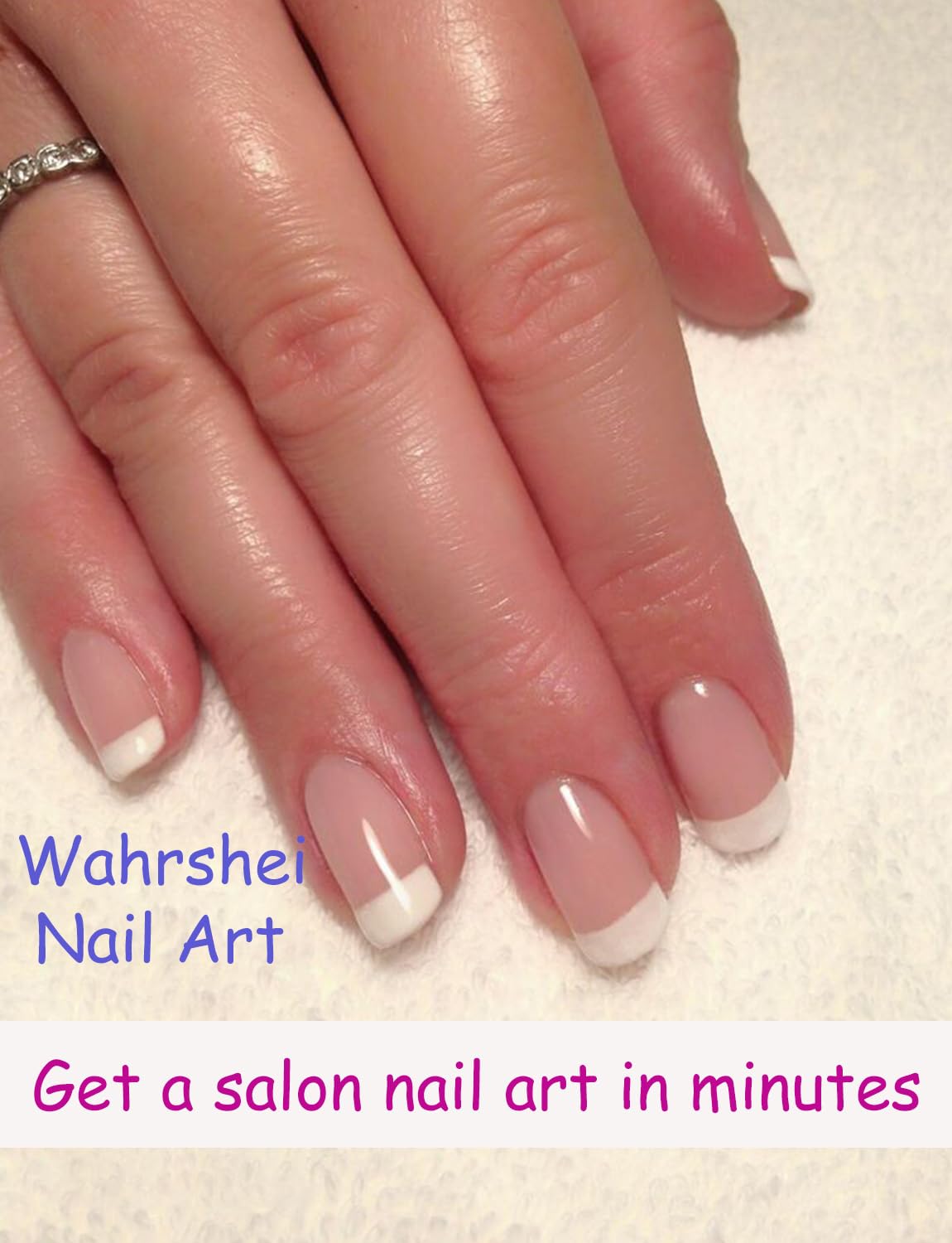 Wahrshei close-up of gel strip texture highlighting glossy salon-like finish