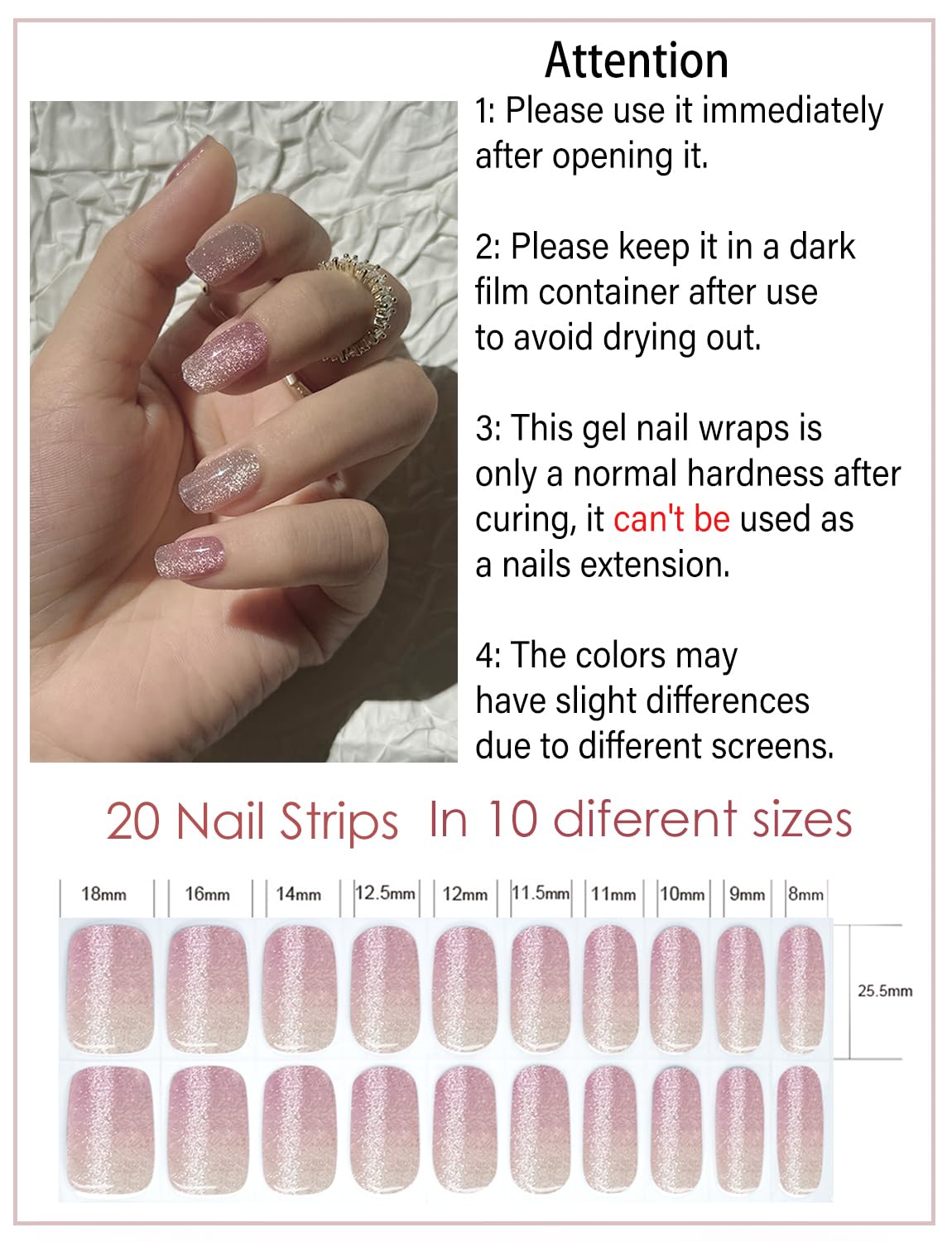 Wahrshei close-up of cat eye gradient texture highlighting reflective gel finish