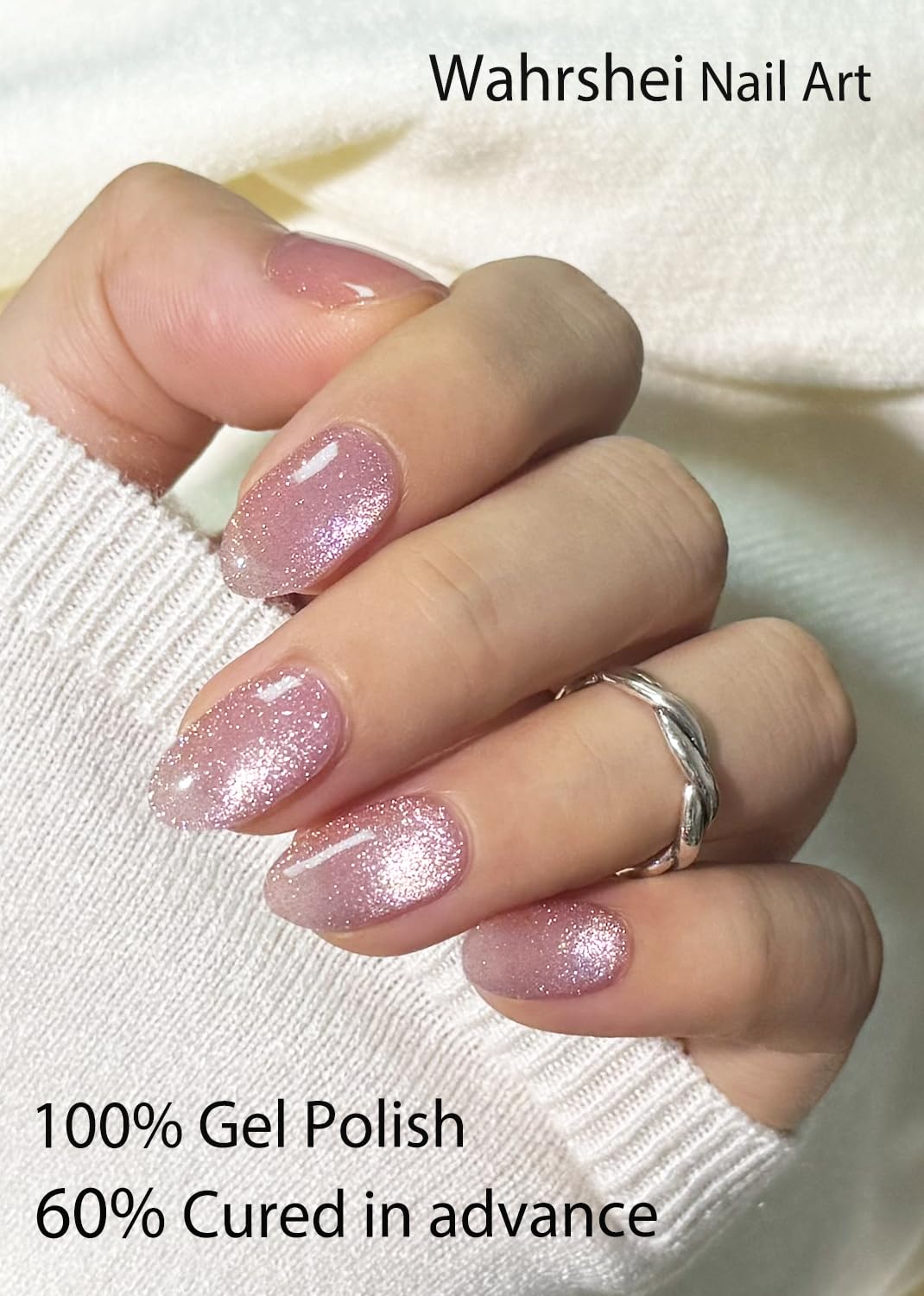 Wahrshei close-up gel texture highlighting glossy cat-eye shimmer