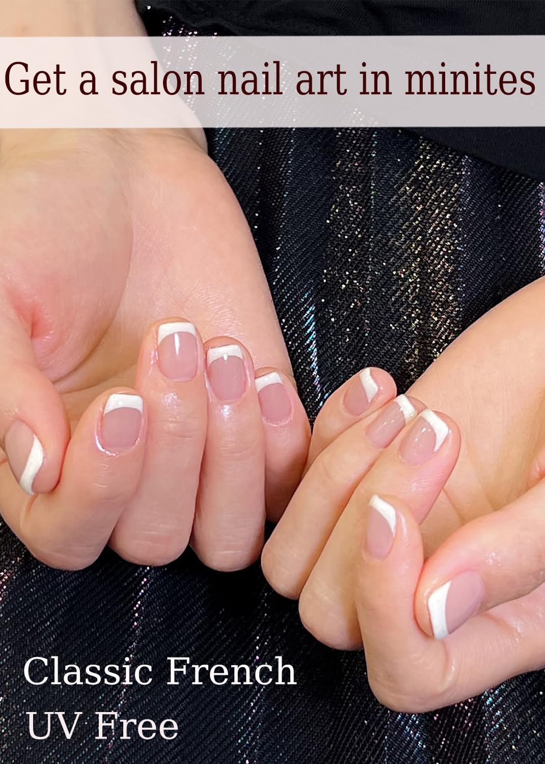 Wahrshei 22 gel nail wraps laid out to show size variety and easy selection benefit