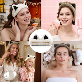 Waliah headband in spa setting suggesting relaxing self-care use