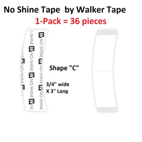 Walker Tape adhesive close-up showing matte no-shine texture for discreet wear