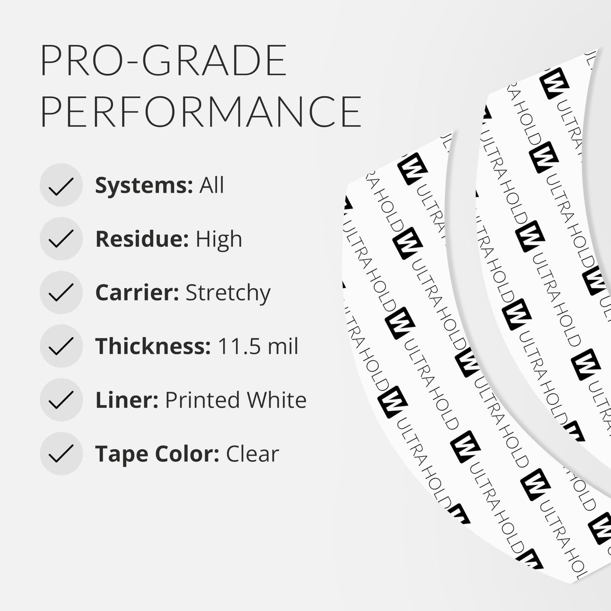 Walker Tape tab applied to lace wig edge for secure, low-profile bond