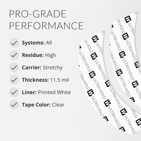 Walker Tape tab applied to lace wig edge for secure, low-profile bond