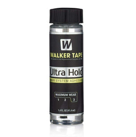 Walker Tape Ultra Hold front packaging showing product bottle and label, reliable multi-week hold