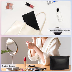 Wandering Nature interior with cosmetics arranged for organized packing benefit