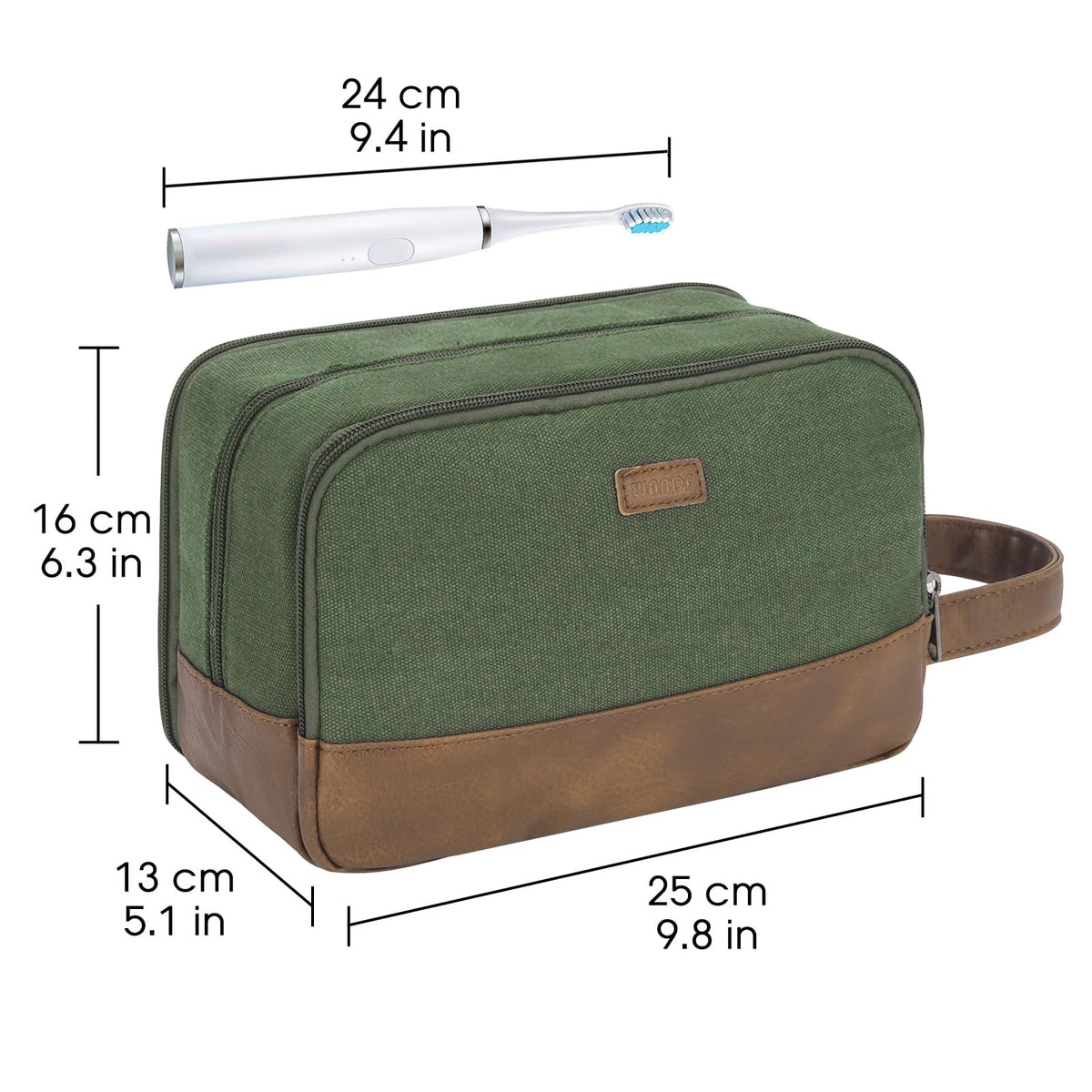 WANDF in suitcase packing scale showing how it fits carry-on luggage efficiently