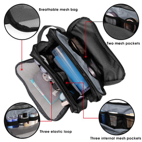 WANDF close-up of zippered mesh pouch showing breathability and visibility