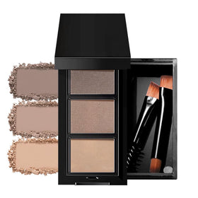 WanTuoluo front compact palette showing three shades and brush for easy shaping