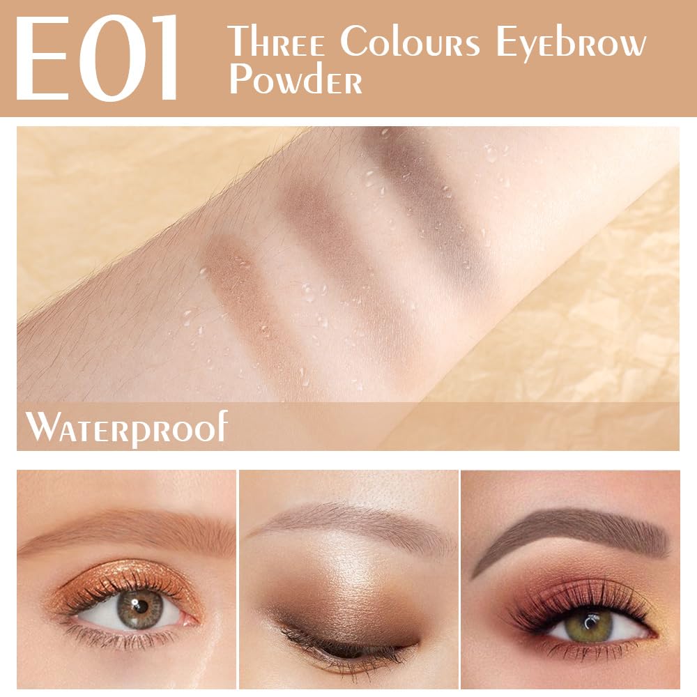 WanTuoluo close-up of three taupe and brown shades to customize natural color