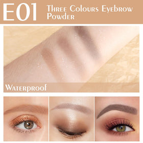 WanTuoluo close-up of three taupe and brown shades to customize natural color