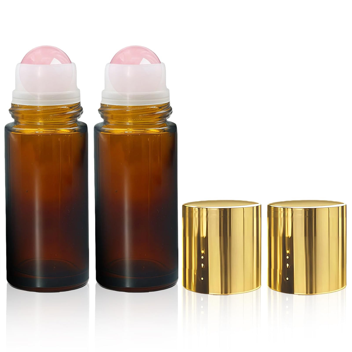 Warmify amber glass front view shows elegant packaging and travel-ready design