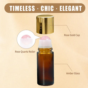 Warmify amber glass bottle side profile protecting oils from light exposure