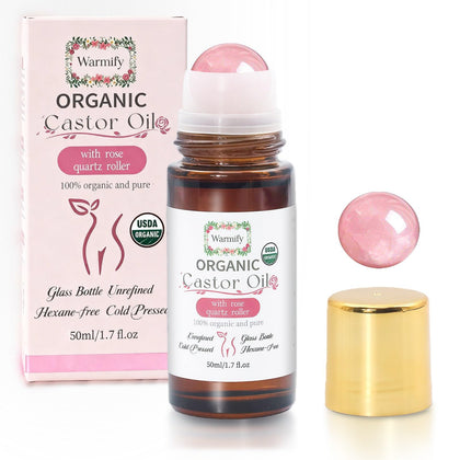 Warmify front packaging showing 50ml roller for elegant gift presentation