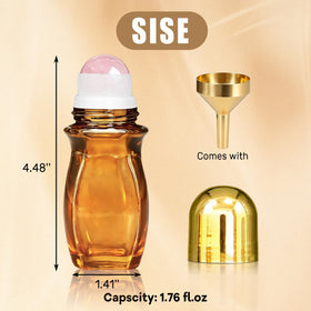 Warmify gold cap and roller housing detail showing leak-proof fit benefit