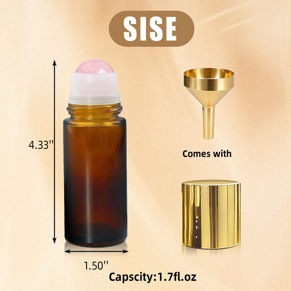 Warmify gold cap detail highlighting secure leak-proof closure and polished look