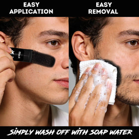 Warmify label close-up showing product details and skin-safe ingredient benefit