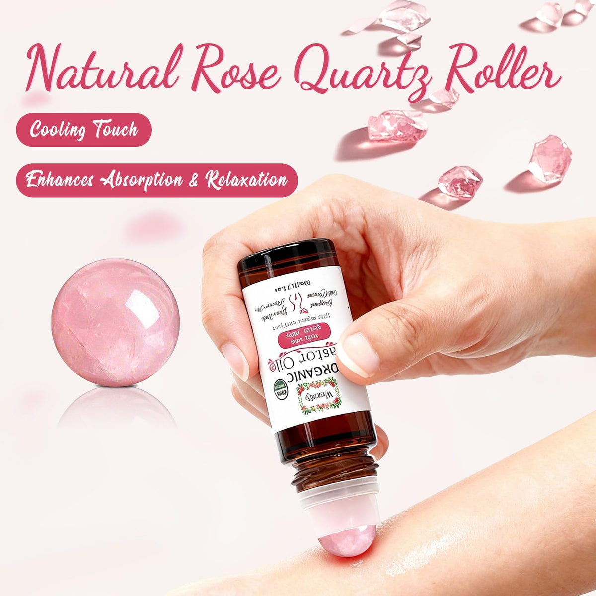 Warmify oil texture droplet on skin demonstrating rich moisturization