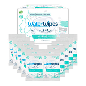WaterWipes front packaging showcasing 10-pack for convenient storage and purity