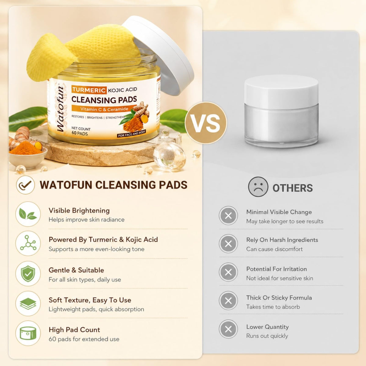 Watofun pad in hand for scale demonstrating convenient size and easy use