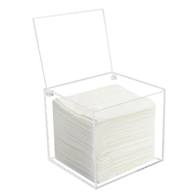 Watpot front view clear holder showing tidy towel storage and easy access