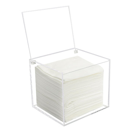 Watpot front view clear holder showing tidy towel storage and easy access
