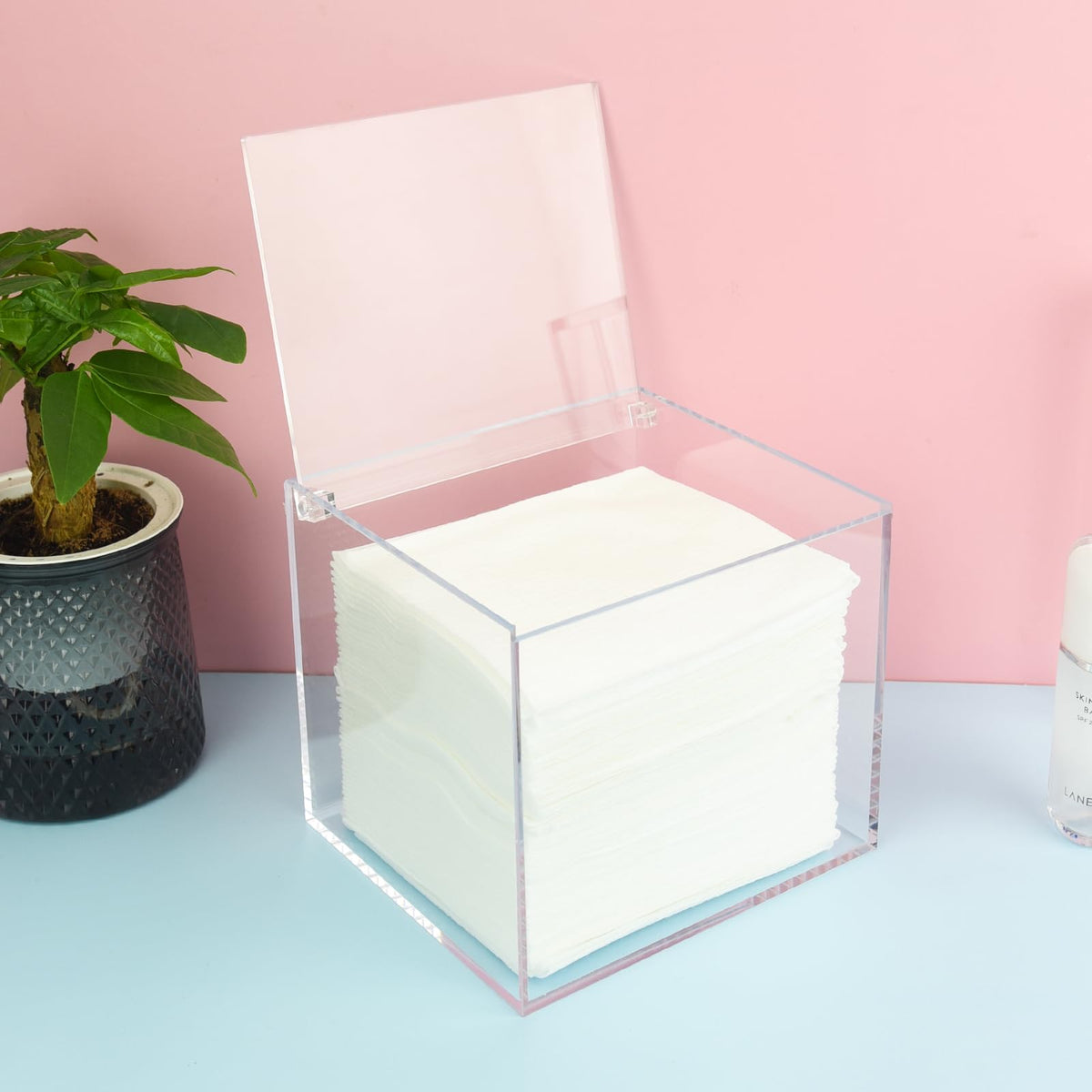Watpot lifestyle bathroom counter showing stylish tidy storage and convenience