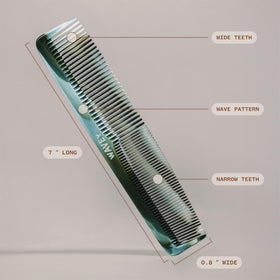 WAVEY comb wide teeth detangling curly hair for reduced breakage benefit