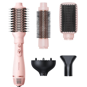 wavytalk front view of pink Air Sculpt set showing all components and compact design benefit
