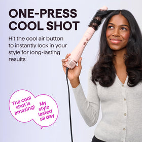 wavytalk stylist using Air Sculpt on long hair for fast one-handed salon-style results benefit