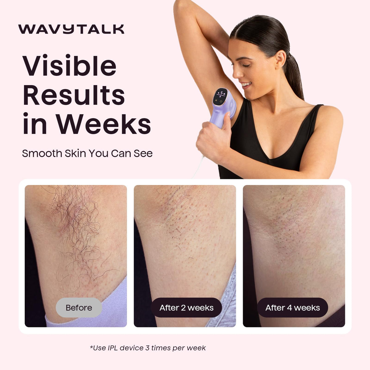 wavytalk precision roller close-up highlighting even flash delivery for accuracy