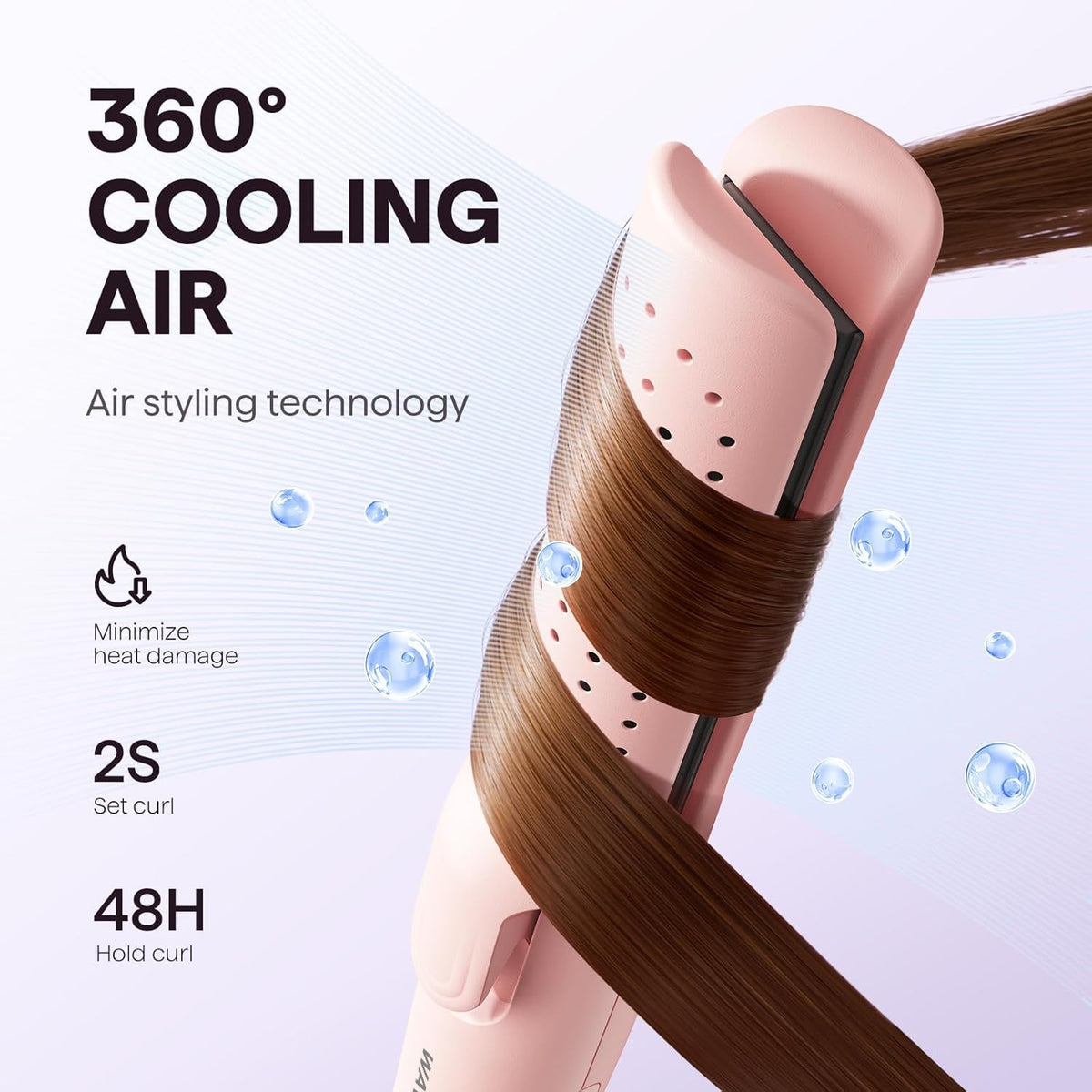 wavytalk barrel and 3d floating plates detail for snag-free straightening benefit