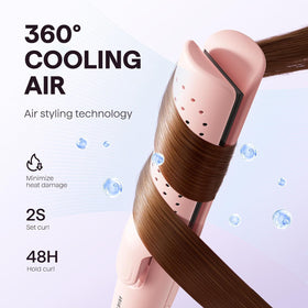 wavytalk barrel and 3d floating plates detail for snag-free straightening benefit